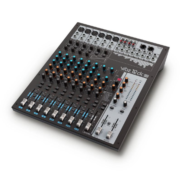 LD Systems VIBZ 12 DC - keverő 12 csatornás, kompresszorral, effektprocesszorral LD Systems VIBZ 12 DC - keverő 12 csatornás, kompresszorral, effektprocesszorral