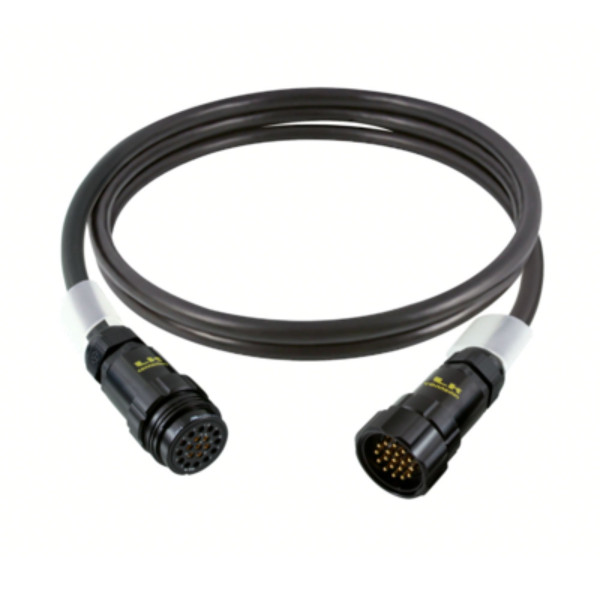 Contrik Power Multicore Cable CKPE50-ASAS-M200 - 6 csatornás, 13x fekete 2,5mm2, Socapex 419 anya - Socapex 419 apa, 20m