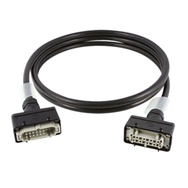 Contrik Power Multicore Cable CKPE55-AHAH-M350 - 8 csatornás, 16x fekete 2,5mm2 + 1x zöld-sárga 4mm2, Harting E16 anya - Harting E16 apa, 35m Contrik Power Multicore Cable CKPE55-AHAH-M350 - 8 csatornás, 16x fekete 2,5mm2 + 1x zöld-sárga 4mm2, Harting E16 anya - Harting E16 apa, 35m