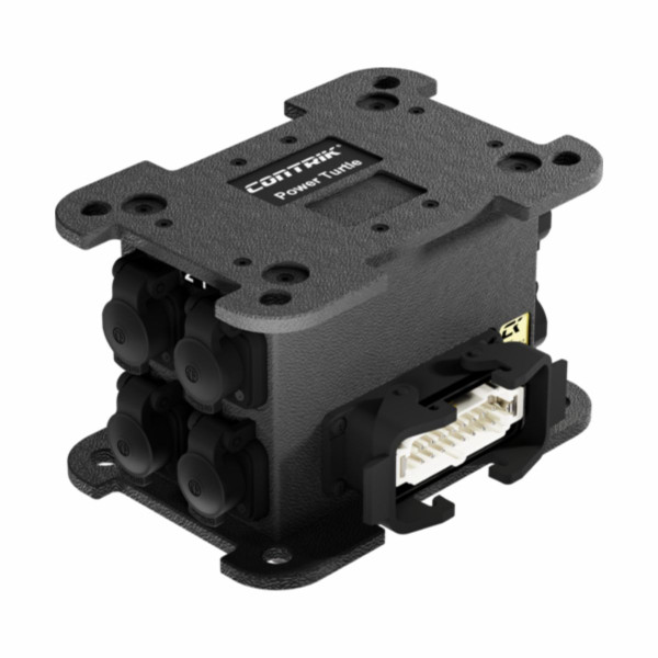 Contrik Power Turtle Xtreme Oudoor CPTM-H1-T12 - kültéri hálózati elosztó doboz, 1 x Harting E16 bemenet, 12 x powerCON TRUE1 TOP kimenet Contrik Power Turtle Xtreme Oudoor CPTM-H1-T12 - kültéri hálózati elosztó doboz, 1 x Harting E16 bemenet, 12 x powerCON TRUE1 TOP kimenet