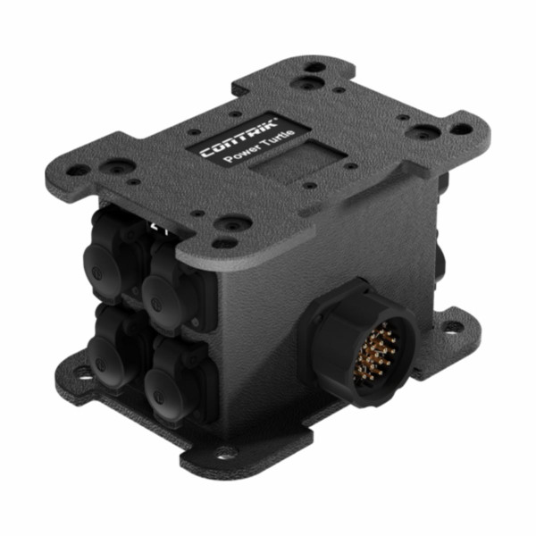 Contrik Power Turtle Xtreme Oudoor CPTM-S1-T12 - kültéri hálózati elosztó doboz, 1 x Socapex 419 bemenet, 12 x powerCON TRUE1 TOP kimenet Contrik Power Turtle Xtreme Oudoor CPTM-S1-T12 - kültéri hálózati elosztó doboz, 1 x Socapex 419 bemenet, 12 x powerCON TRUE1 TOP kimenet