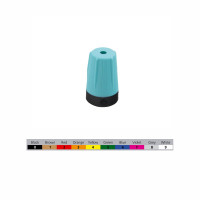 Neutrik BST-BNC-CY - színes sapka a Rear Twist BNC szériához, türkiz