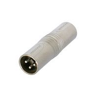 Neutrik NA3MM - átalakító, 3 pólusú XLR dugó-3 pólusú XLR dugó
