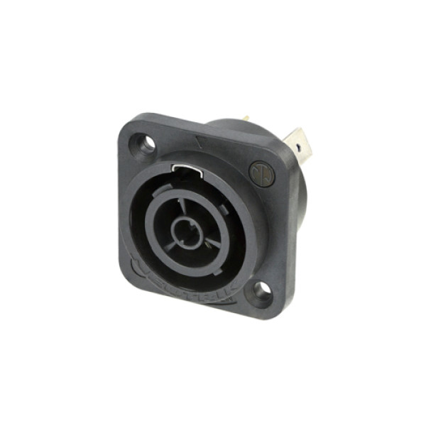 Neutrik NAC3FPX-WOT-TOP - powerCON True1 TOP  beépíthető hálózati kimenet 250VAC/16A, UV védett, szigetelőfal nélkül