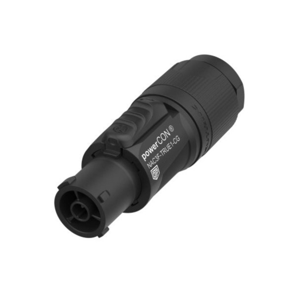 Neutrik NAC3F-TRUE1-CG - powerCON True1 – lengő hálózati bemenet, tömszelencés kábelszorítóval (8-13 mm), IP65