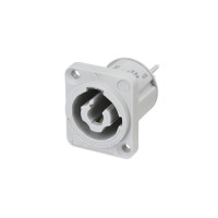Neutrik NAC3MPXXB - powerCON beépíthető hálózati kimenet 250VAC/20A, IEC 623681, szürke Neutrik NAC3MPXXB - powerCON beépíthető hálózati kimenet 250VAC/20A, IEC 623681, szürke