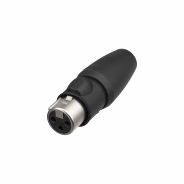 Neutrik NC3FX1-TOP - 3 pólusú kültéri XLR aljzat, lengő, egyenes, aranyozott, UV és IP65 védelem Neutrik NC3FX1-TOP - 3 pólusú kültéri XLR aljzat, lengő, egyenes, aranyozott, UV és IP65 védelem