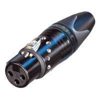 Neutrik NC3FXXBCRYSTAL - NC3FXXBCRYSTAL 3 pólusú XLR aljzat Neutrik NC3FXXBCRYSTAL - NC3FXXBCRYSTAL 3 pólusú XLR aljzat