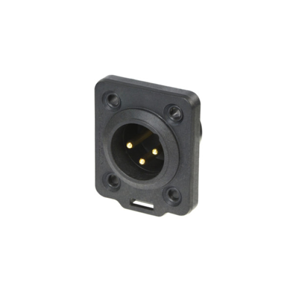 Neutrik NC3MDX-TOP - 3 pólusú XLR dugó, aranyozott érintkezők, UV álló, IP65 minősítés, D ház Neutrik NC3MDX-TOP - 3 pólusú XLR dugó, aranyozott érintkezők, UV álló, IP65 minősítés, D ház