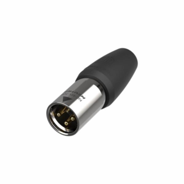Neutrik NC3MX1-TOP - 3 pólusú kültéri XLR dugó, lengő, egyenes, aranyozott, UV és IP65 védelem