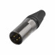 Neutrik NC3MXX-50 - 3 pólusú XLR dugó egyenes, lengő csatlakozó, 50. évfordulós speciális kiadás Neutrik NC3MXX-50 - 3 pólusú XLR dugó egyenes, lengő csatlakozó, 50. évfordulós speciális kiadás
