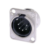 Neutrik NC5MD-L-1 - 5 pólusú XLR dugó ezüstözött érintkező, D ház Neutrik NC5MD-L-1 - 5 pólusú XLR dugó ezüstözött érintkező, D ház