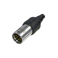 Neutrik NC5MX-TOP - 5 pólusú XLR dugó egyenes, lengő, aranyozott érintkező, UV és IP65 védelem Neutrik NC5MX-TOP - 5 pólusú XLR dugó egyenes, lengő, aranyozott érintkező, UV és IP65 védelem