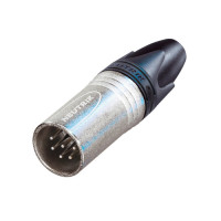 Neutrik NC6MXX - 6 pólusú XLR dugó egyenes, lengő