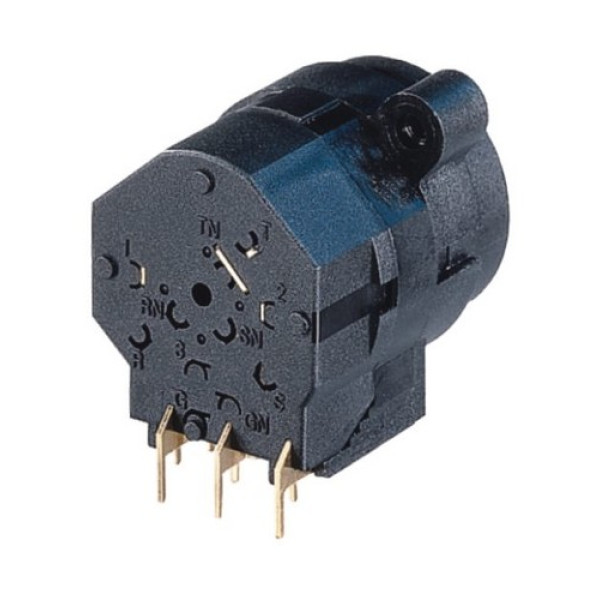 Neutrik NCJ5FI-H-0 - Combo 3 pólusú XLR + 6,35 mm monó jack aljzat, vízszintes nyákhoz, rögzítő rugós D ház