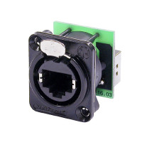 Neutrik NE8FDP-B - etherCON RJ45 - RJ45 átvezető, fekete D ház Neutrik NE8FDP-B - etherCON RJ45 - RJ45 átvezető, fekete D ház