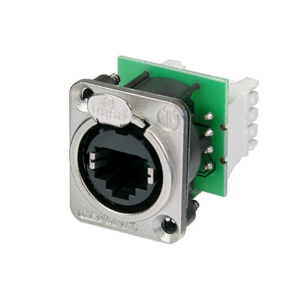 Neutrik NE8FDV-Y110 - etherCON RJ45 függőleges IDC 110 háttérrel,  D ház