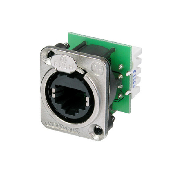 Neutrik NE8FDV-YK - etherCON RJ45 függőleges  IDC/Krone háttérrel,  D ház