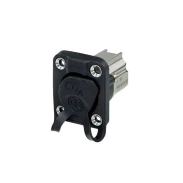 Neutrik NE8FDX-Y6-W - etherCON CAT6A - árnyékolt D-sorozatú ház, IDC háttér, fekete, IP65