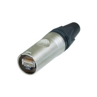 Neutrik NE8MX6 - etherCON RJ45-CAT6A - lengő, 1,1 mm-nél nagyobb szigetelési átmérőhöz, nikkelezett