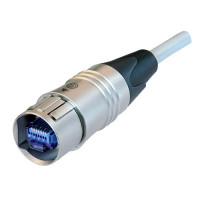 Neutrik NKE6S-10-WOC - CAT6 szerelt kábel 10 m hosszú, egyik végén fémházzal védve Neutrik NKE6S-10-WOC - CAT6 szerelt kábel 10 m hosszú, egyik végén fémházzal védve