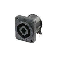 Neutrik NL4MDXX-H-3 - speakON 4 pólusú hangfal csatlakozó, beépíthető, vízszintes nyákhoz, D ház önmetsző (A) csavar lyukakkal Neutrik NL4MDXX-H-3 - speakON 4 pólusú hangfal csatlakozó, beépíthető, vízszintes nyákhoz, D ház önmetsző (A) csavar lyukakkal