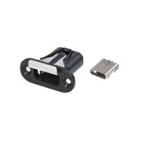 Neutrik NMC-C-HR - mediaCON USB-3 reteszelő, szerelhető ház USB IF minősítésű csatlakozóval Neutrik NMC-C-HR - mediaCON USB-3 reteszelő, szerelhető ház USB IF minősítésű csatlakozóval