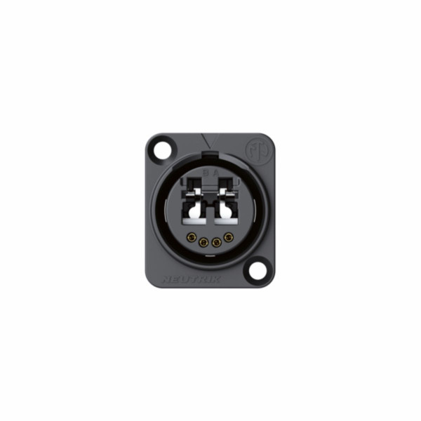 Neutrik NO2-4FDW-1-A - optikai csatlakozó 1 x LC-Duplex és 4 x réz érintkező, IP65 védettség, földelt D ház Neutrik NO2-4FDW-1-A - optikai csatlakozó 1 x LC-Duplex és 4 x réz érintkező, IP65 védettség, földelt D ház