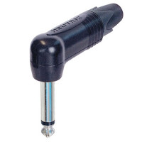 Neutrik NP2RX-BAG - 6,35 mm monó jack dugó, pipa alakú fekete ház Neutrik NP2RX-BAG - 6,35 mm monó jack dugó, pipa alakú fekete ház