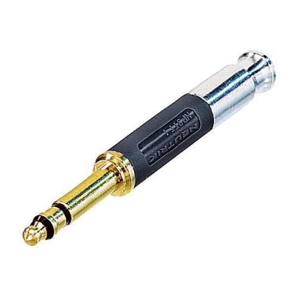 Neutrik NP3TT-AU-B - 4.4 mm jack TT dugó, crimp, aranyozott, fekete