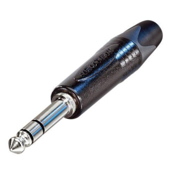 Neutrik NP3X-BAG - 6,35 mm sztereó jack dugó, fekete ház