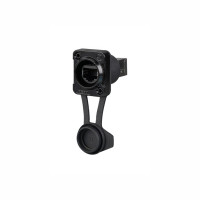 REAN RRE8F-Z-110S - RJ45 átvezető RJ45 háttérrel, retesz nélküli D ház, IP65, légmentes (Airtight) (Airtight), fekete, BULK