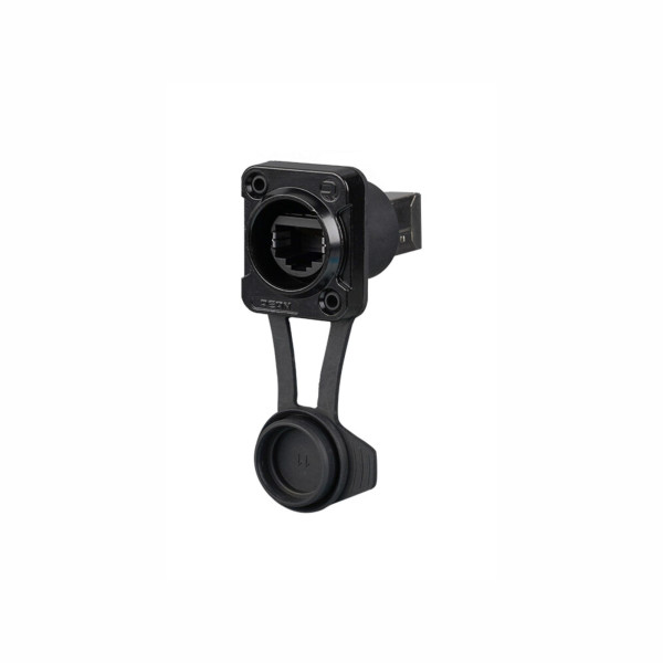 REAN RRE8F-Z-110S - RJ45 átvezető RJ45 háttérrel, retesz nélküli D ház, IP65, légmentes (Airtight) (Airtight), fekete, BULK REAN RRE8F-Z-110S - RJ45 átvezető RJ45 háttérrel, retesz nélküli D ház, IP65, légmentes (Airtight) (Airtight), fekete, BULK