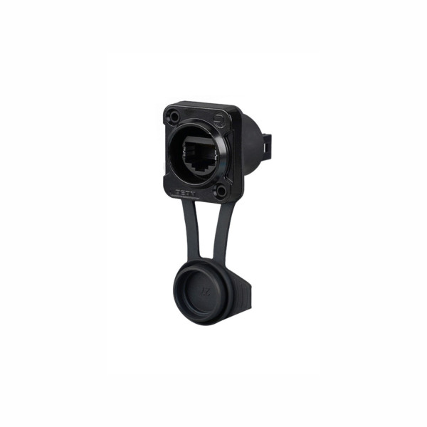 REAN RRE8F-Z-112S - RJ45 átvezető 2x4 érintkezős háttérrel, retesz nélküli D ház, IP65, légmentes (Airtight) (Airtight), fekete, BULK REAN RRE8F-Z-112S - RJ45 átvezető 2x4 érintkezős háttérrel, retesz nélküli D ház, IP65, légmentes (Airtight) (Airtight), fekete, BULK