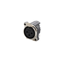 REAN RRX3F-B-010 - 3 pólusú XLR aljzat vízszintes nyákhoz, közösített 1. láb+GND+ház érintkezővel, reteszes B ház REAN RRX3F-B-010 - 3 pólusú XLR aljzat vízszintes nyákhoz, közösített 1. láb+GND+ház érintkezővel, reteszes B ház