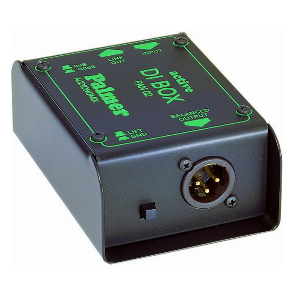 Palmer PAN 02 - DI-box, aktív, egycsatornás Palmer PAN 02 - DI-box, aktív, egycsatornás