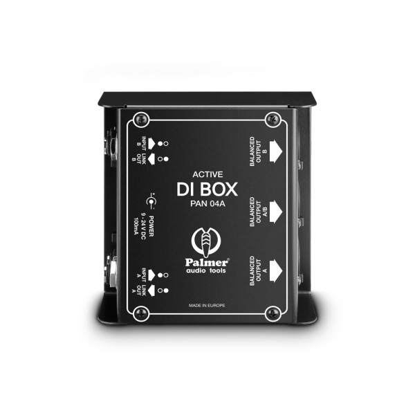 Palmer PAN 04 A - DI-box, aktív, kétcsatornás Palmer PAN 04 A - DI-box, aktív, kétcsatornás
