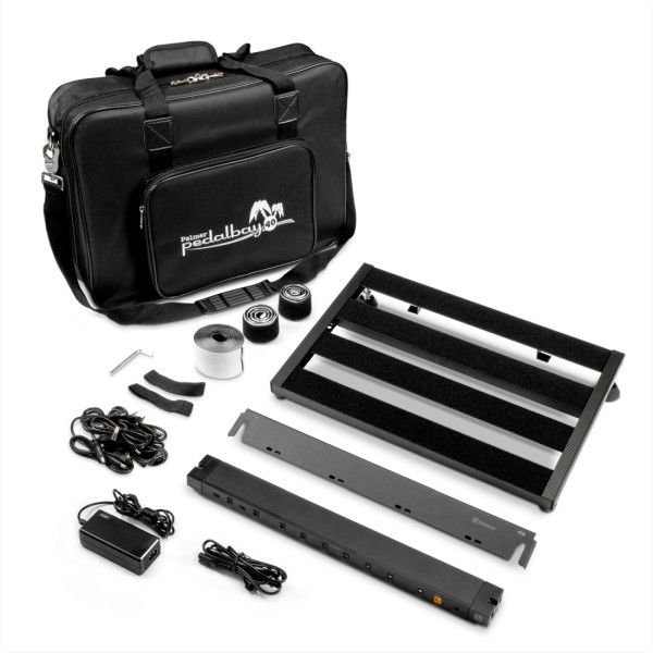 Palmer Pedalbay® 40 PB - pedalboard készlet PWTPB40 tápegységgel és szállítótáskával, 45 x 30,5 cm