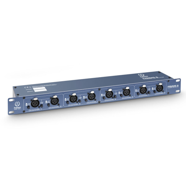Palmer RMMS 8 - szétosztó (splitter) mikrofonszintű jelekhez, passzív, nyolccsatornás, 19”/ 1 U Palmer RMMS 8 - szétosztó (splitter) mikrofonszintű jelekhez, passzív, nyolccsatornás, 19”/ 1 U