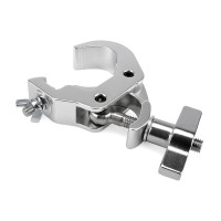 Riggatec 400200032 önzáró könnyű horog - ezüst | teherbírás 250kg - szélesség 30mm | csőátmérő 48-51mm