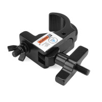 Riggatec 400200071 okoskampó - vékony | fekete | teherbírás 200kg - szélesség 30mm | csőátmérő 48-51mm