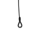 Riggatec 400202375 biztonsági drótkötél - teherbírás 100kg | fekete - 100cm hosszú | 10mm vastag | gyorszáras lánczár Riggatec 400202375 biztonsági drótkötél - teherbírás 100kg | fekete - 100cm hosszú | 10mm vastag | gyorszáras lánczár
