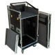 Robust.hu CR 12U DJR - 19" 12+4u 500 mm, flight case DJ keverős rack, asztallal