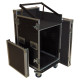 Robust.hu CR 14U - 19" 14+4u 500 mm, flight case keverős rack, Robust.hu CR 14U - 19" 14+4u 500 mm, flight case keverős rack,