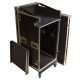 Robust.hu CR 20U - 19" 20+4u 500 mm, flight case keverős rack,