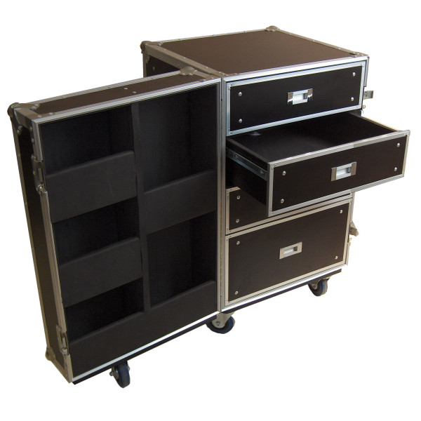 Robust.hu DR 004 - fiókos flight case 4 x bélelt fiókkal és fakkokkal Robust.hu DR 004 - fiókos flight case 4 x bélelt fiókkal és fakkokkal