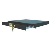 Robust.hu RD 1U A - 19" 1u 350 mm, rack fiók, fekete, kulccsal zárható