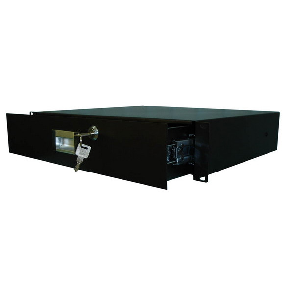Robust.hu RD 2U A - 19" 2u 350 mm, rack fiók, fekete, kulccsal zárható Robust.hu RD 2U A - 19" 2u 350 mm, rack fiók, fekete, kulccsal zárható