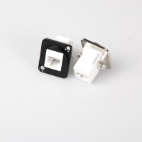 Worldmix EA E8 FF DBA - RJ45 átvezető - RJ45 aljzat | RJ45 aljzat, "D" takaróra szerelve, fekete Worldmix EA E8 FF DBA - RJ45 átvezető - RJ45 aljzat | RJ45 aljzat, "D" takaróra szerelve, fekete