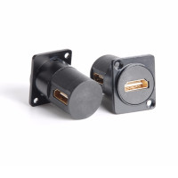 Worldmix EA HDMI FF90 - HDMI átvezető - HDMI aljzat | HDMI pipa, elforgatható aljzat, ''D'' házba szerelve, fekete Worldmix EA HDMI FF90 - HDMI átvezető - HDMI aljzat | HDMI pipa, elforgatható aljzat, ''D'' házba szerelve, fekete